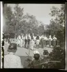 Dansuppvisning. Folkdanslag. Skansen, Stockholm.