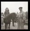 Skansen, småbarn rider på ponny, 12 juni 1944.