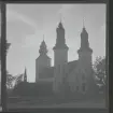 Visby i fågelperspektiv och ringmuren, 18 juni 1944.