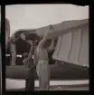 Kanotisterna kommer hem från Belgien, 1947. Första gång som kanoter fraktas med flygplan.