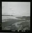 Vy över Muonioälven och Karesuando kyrka, Lappland.