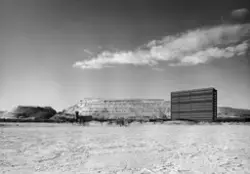 Driftskontor för LKAB, Kiruna
Exteriör. Fasadens rytmiska fä