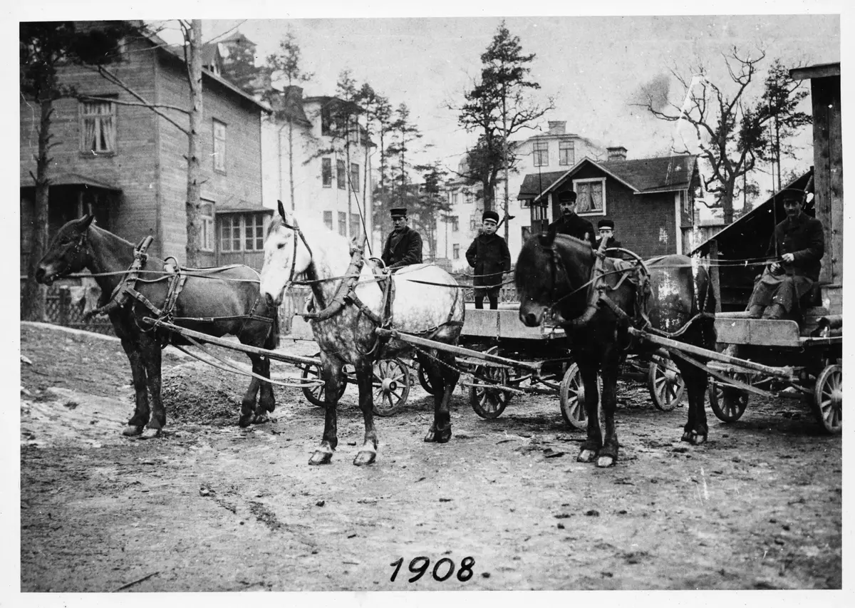 Gröndal 1908. Anton Karlssons Åkeri. ::