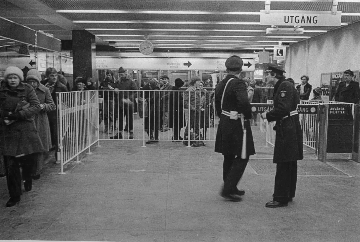 Invigning tunnelbanan i Mörby Centrum 1978.