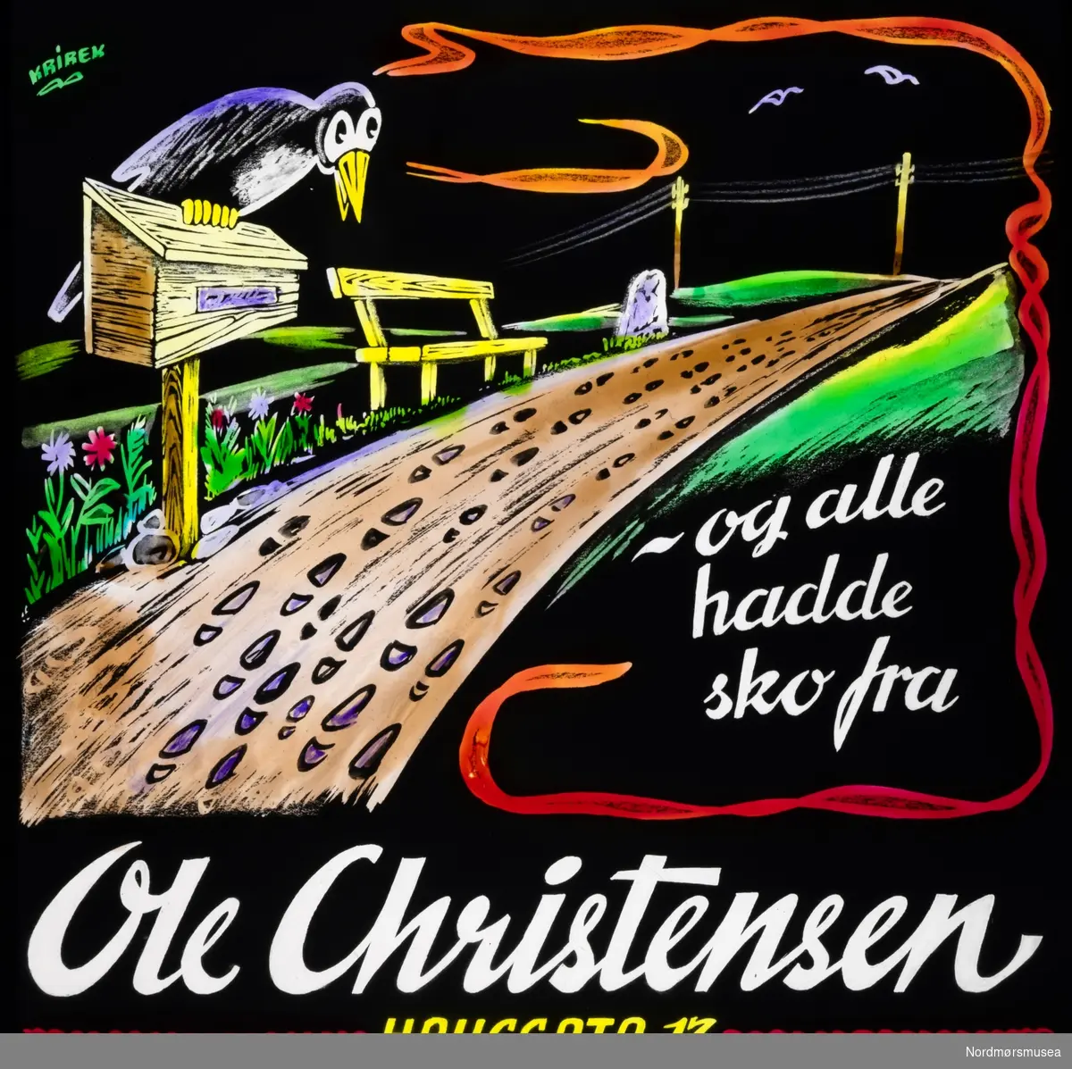Ole Christensen. Kinoreklame fra Kristiansund, hovedsaklig fra perioden 1950 til 1980.