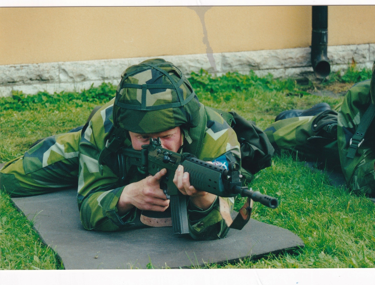 Grundläggande stridsutbildning vid Göta Trängregemente 2000.