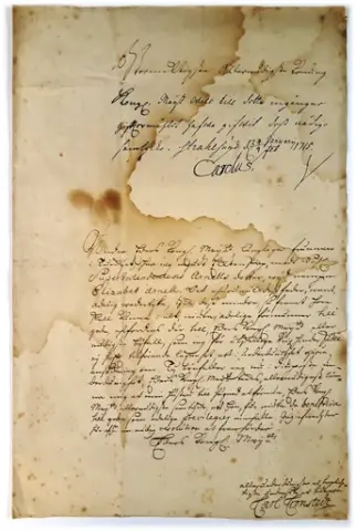 Karl XII godkänner adelsmannen Cronstedts giftermål 1715