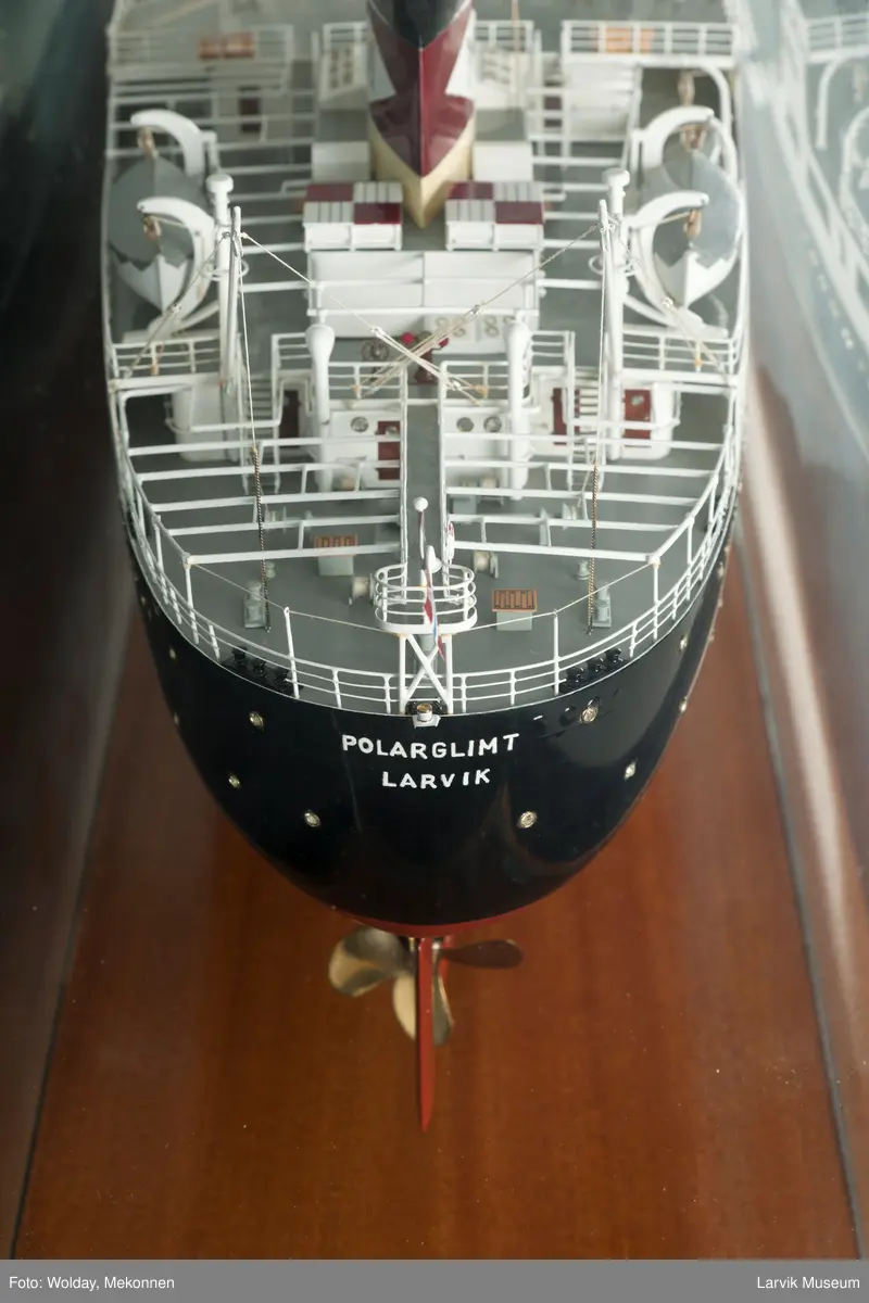 Helmodell tørrlastskip M/S POLARGLIMT