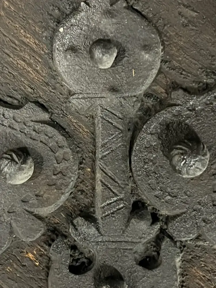 nærbilde av smijernsbeslag