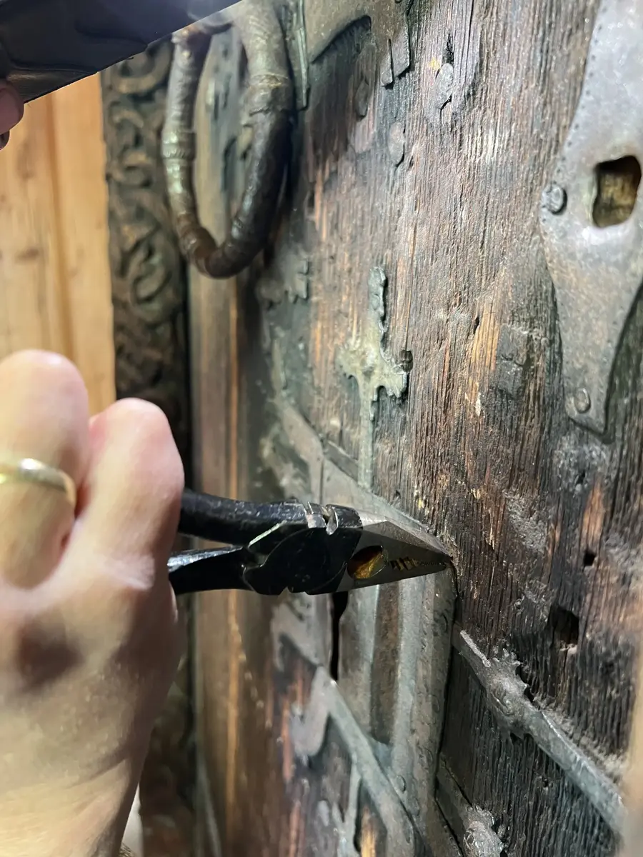 prøvetaking av smijernsbeslag