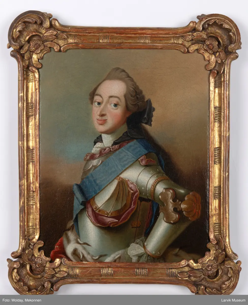 Portrett av kong Fredrik V av Danmark.