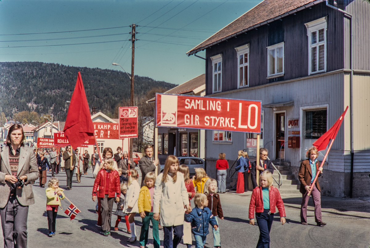 1. mai tog i Hvittingfoss på 70 - tallet.