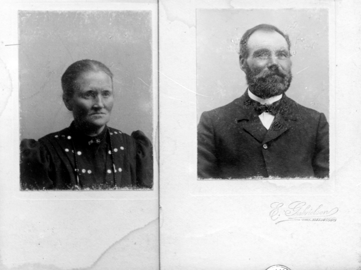 Repro: Portrett av mann og kvinne