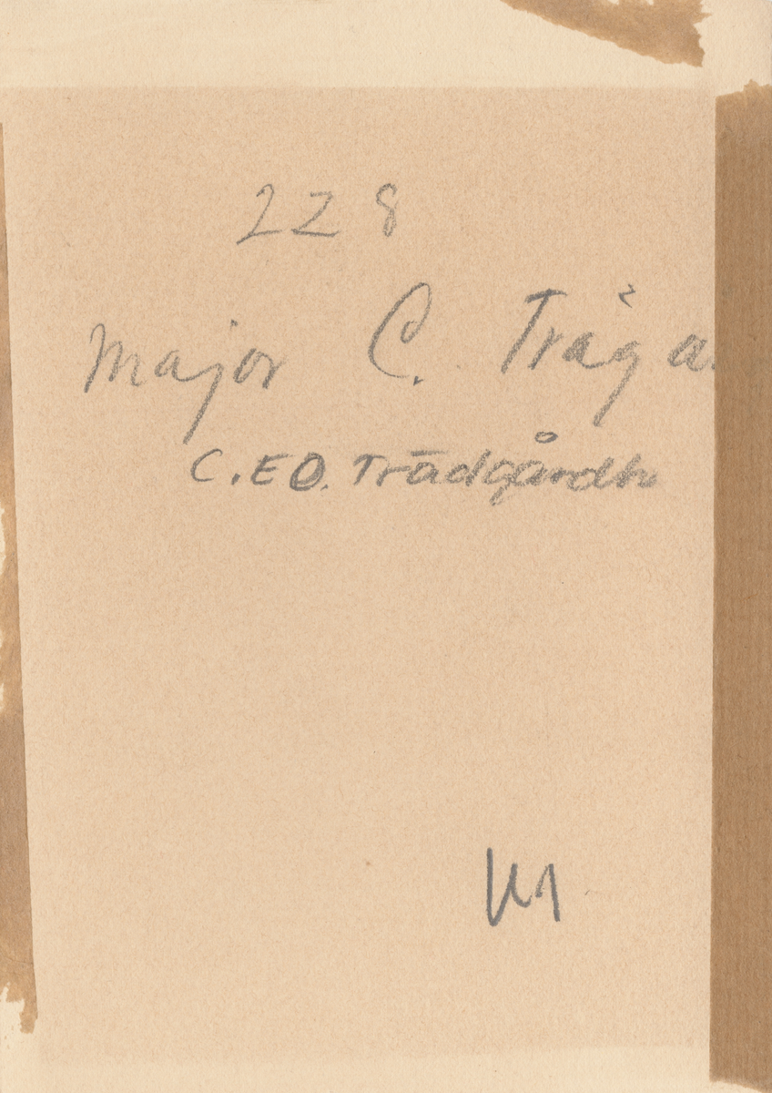 Porträtt av Carl Trägårdh, löjtnant vid Livregementets dragoner.