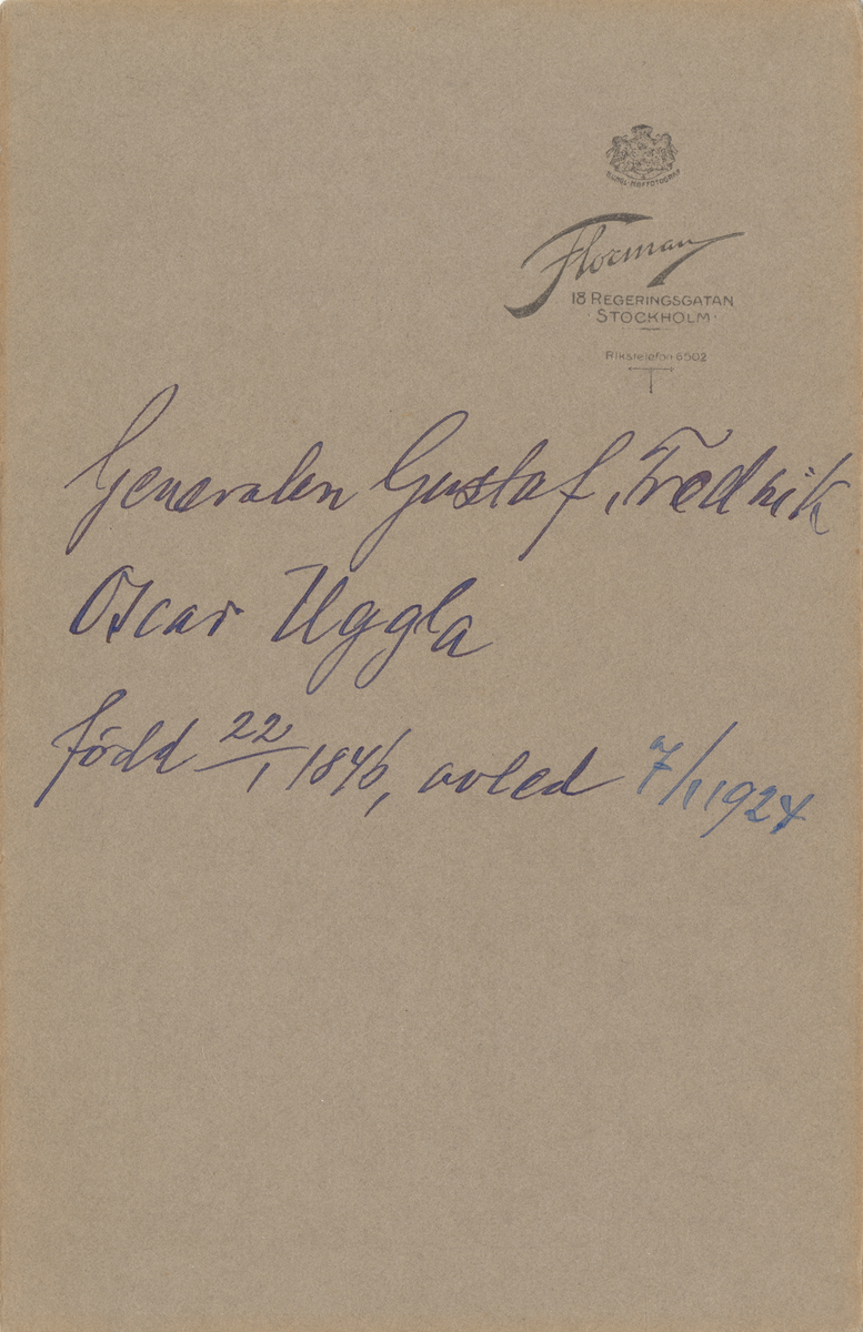 Porträtt av generallöjtnant Gustaf Uggla.