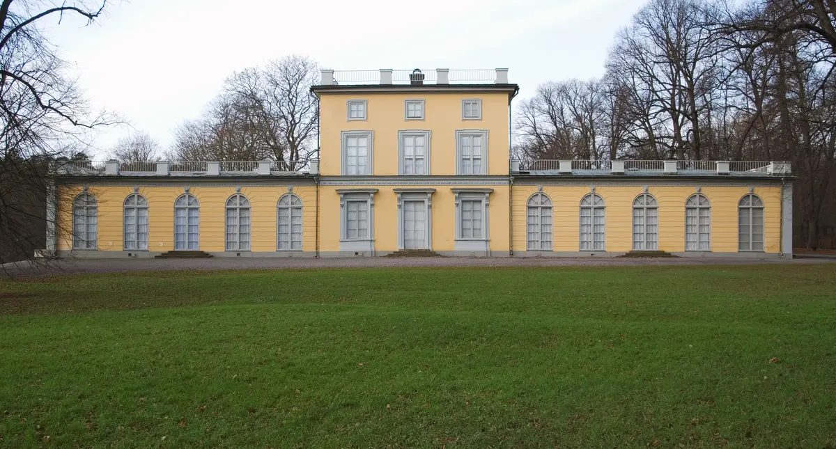 Hagaparken. Gustaf III:s paviljong vid Haga; ritad av Olof Tempelman.