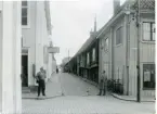 Arboga sf. 
Byggnader utefter Smedjegatan. C:a 1930-1932.