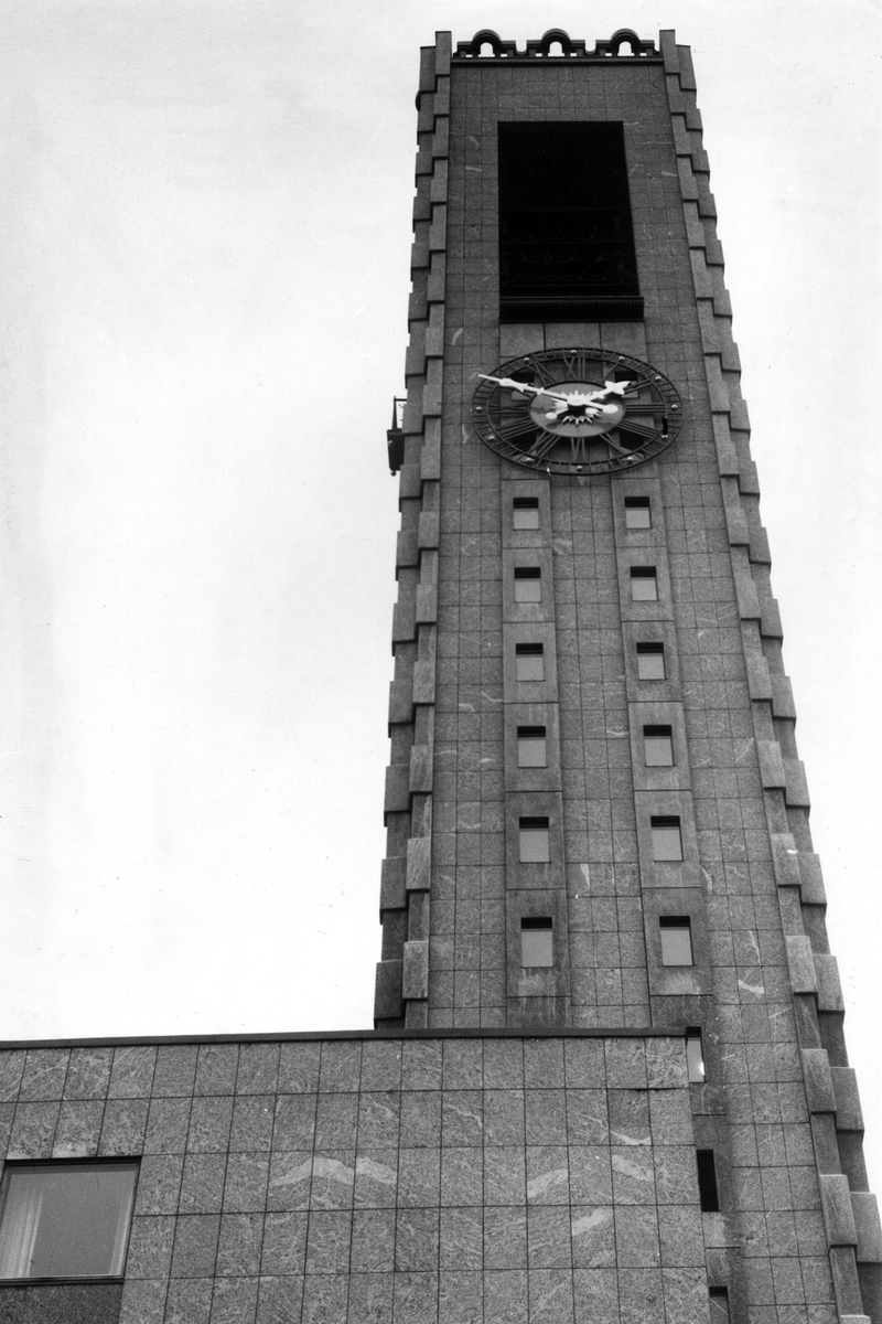 Västerås stadshus under byggnation