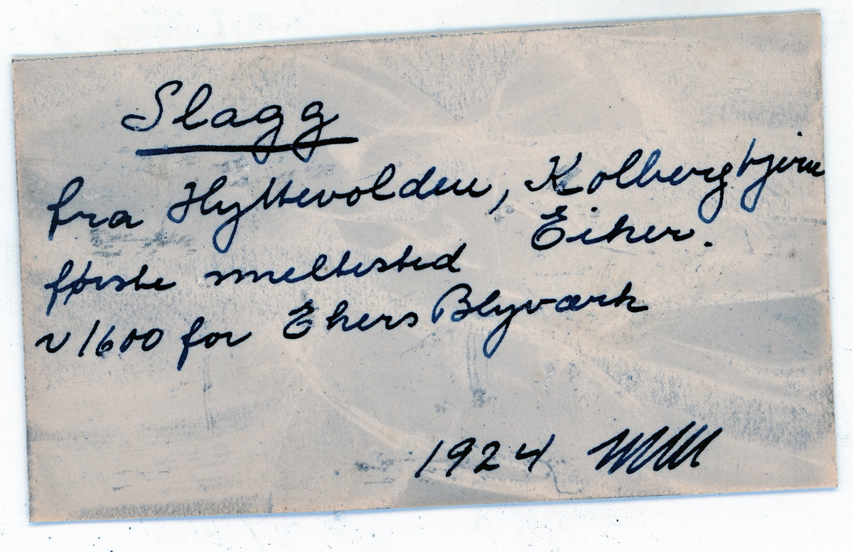 Bergskolens samling

Etikett:

Slagg
fra Hyttevolden, Kolbergtjern, Eiker
første smeltested
~ 1600 for Ekers Blyværk
1924 MM