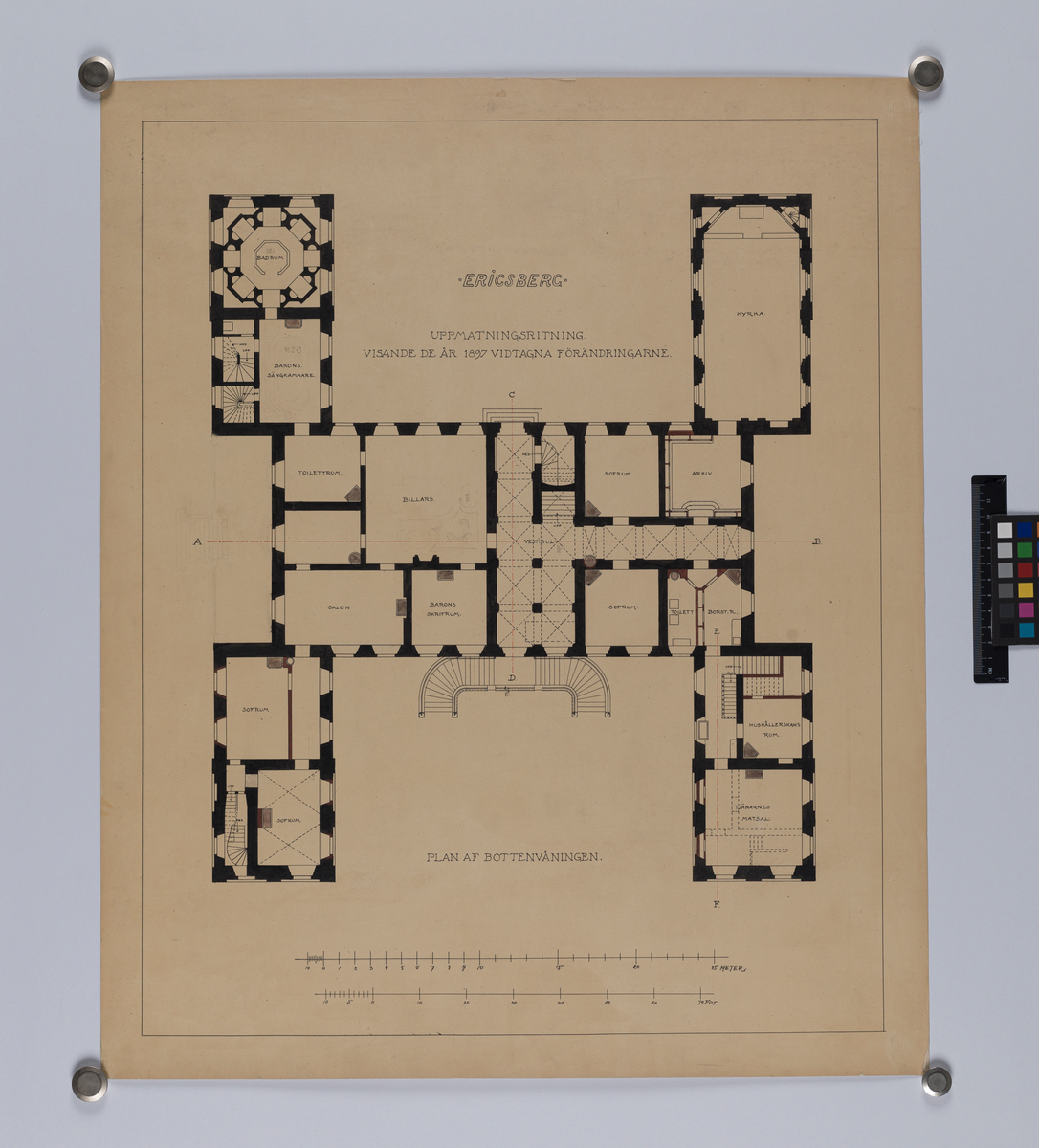 ERIKSBERGS SLOTT (Ericsbergs slott)
Plan av bottenvåningen