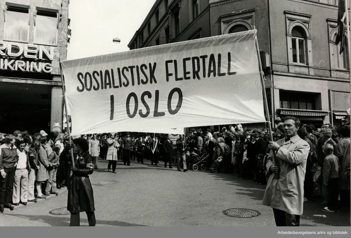 1. mai 1979, i Oslo. Parole: Sosialistisk flertall i Oslo