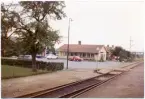 Stationen anlagd som hållplats 1905, blev håll- och lastplats 1936 och station 1946. Det nya stationshuset, envånings i trä, uppfördes 1942.