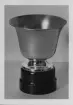 Silver pokal. Stämpel på baksidan fotot: F. Ahlgrens Tekn. fabrik A-B. 13 jan 1943 Gefle.