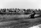 Sven Falkeby med full spruta på sin JAP 350 cc, 19/6 1949.