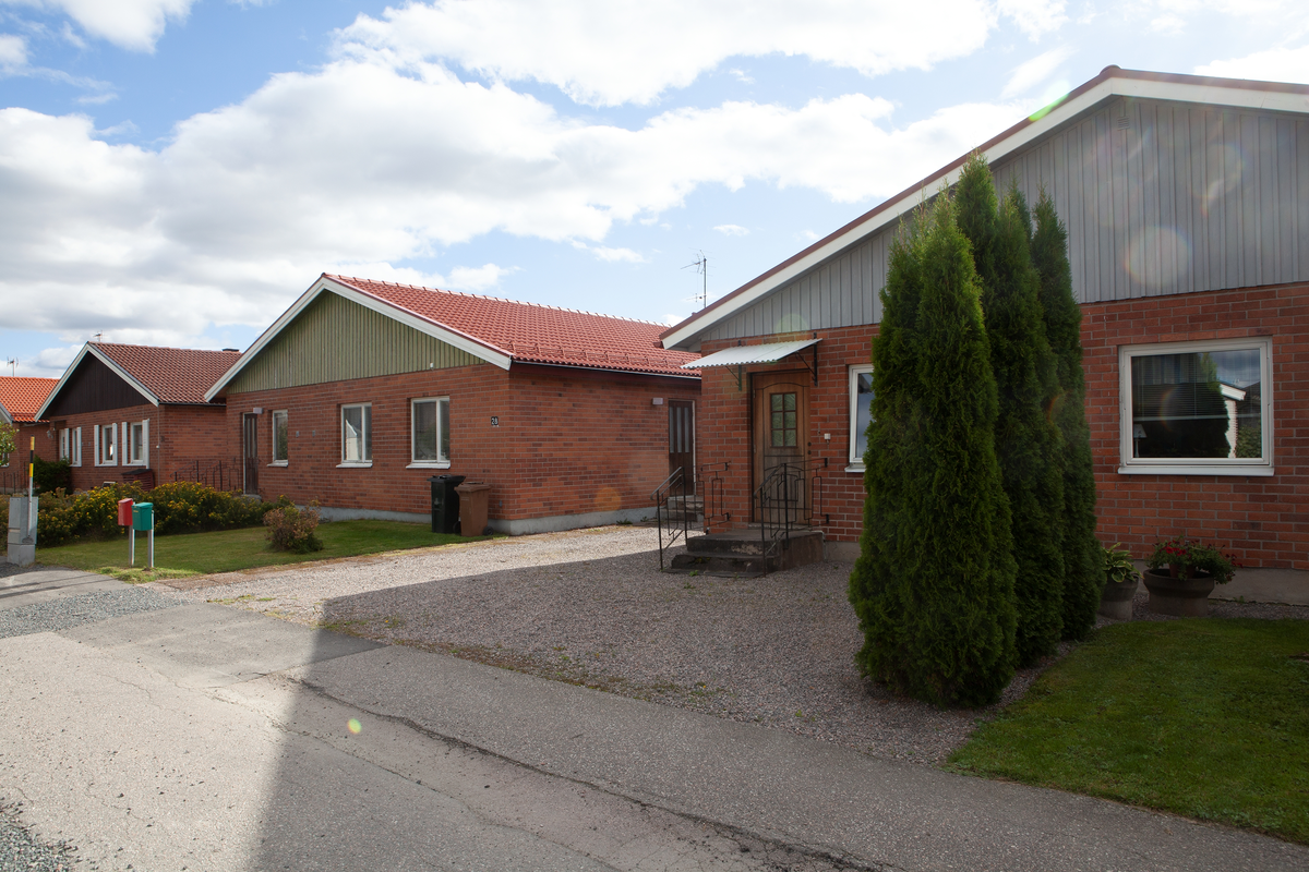 Kedjehus, Stomgatan, Östervåla socken, Uppland 2021