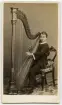Porträtt på Franz Ponitz. Harpist.