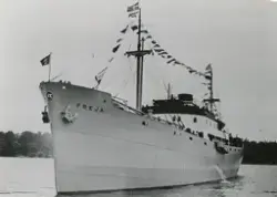 Lastmotorfartyget FREJA av Stockholm.