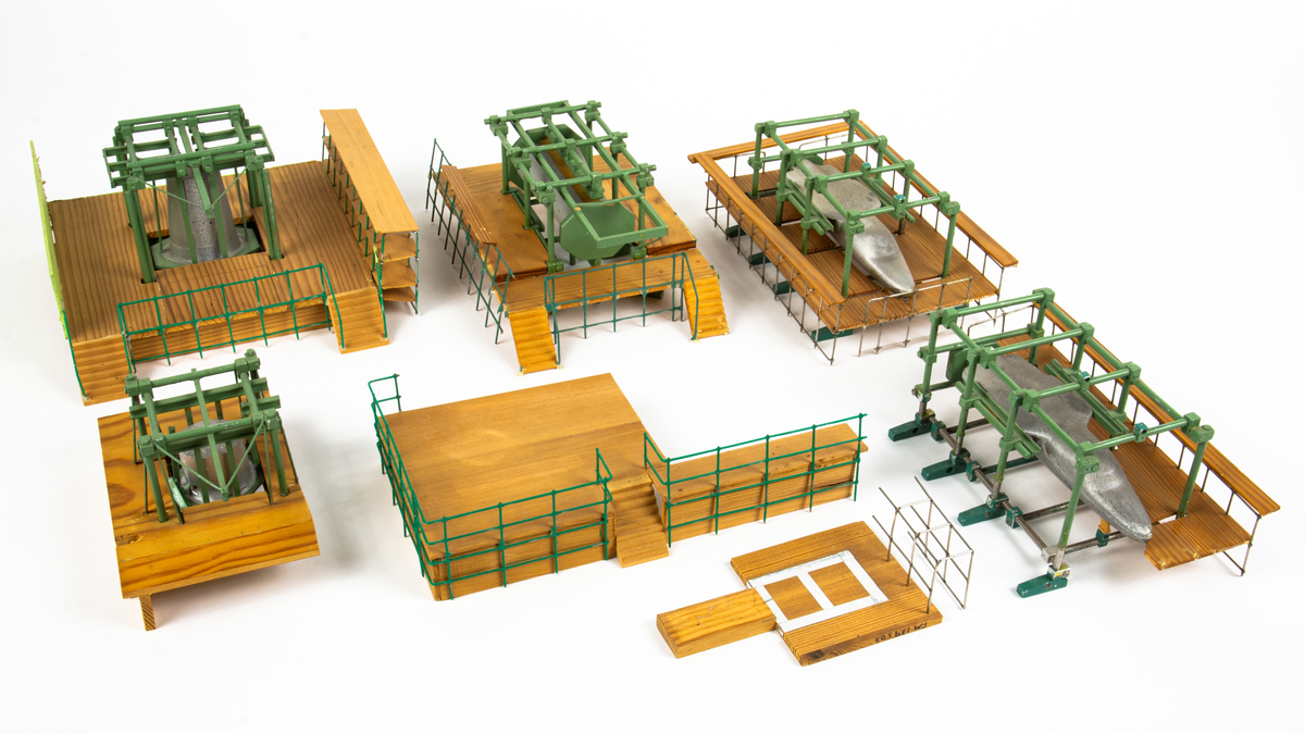 Modell av tillverkningslinje för Sk 60 samt fpl 32.