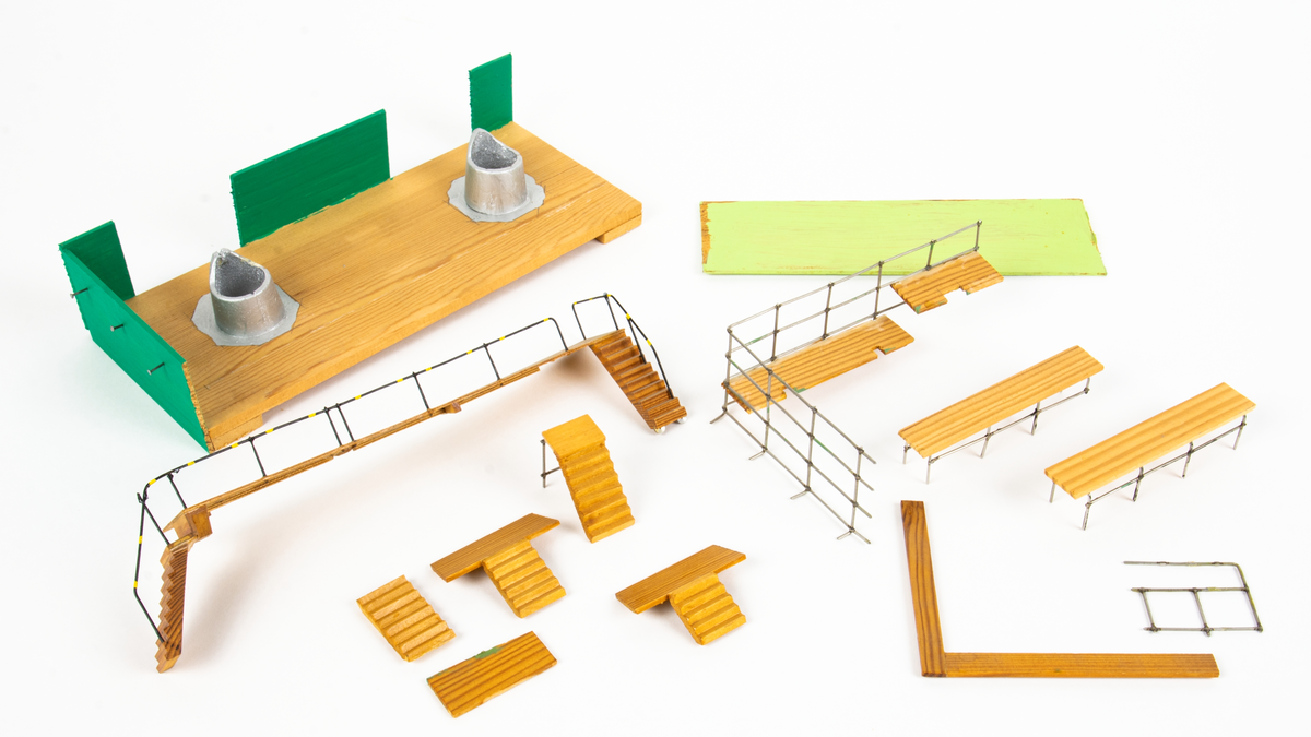 Modell av tillverkningslinje för Sk 60 samt fpl 32.