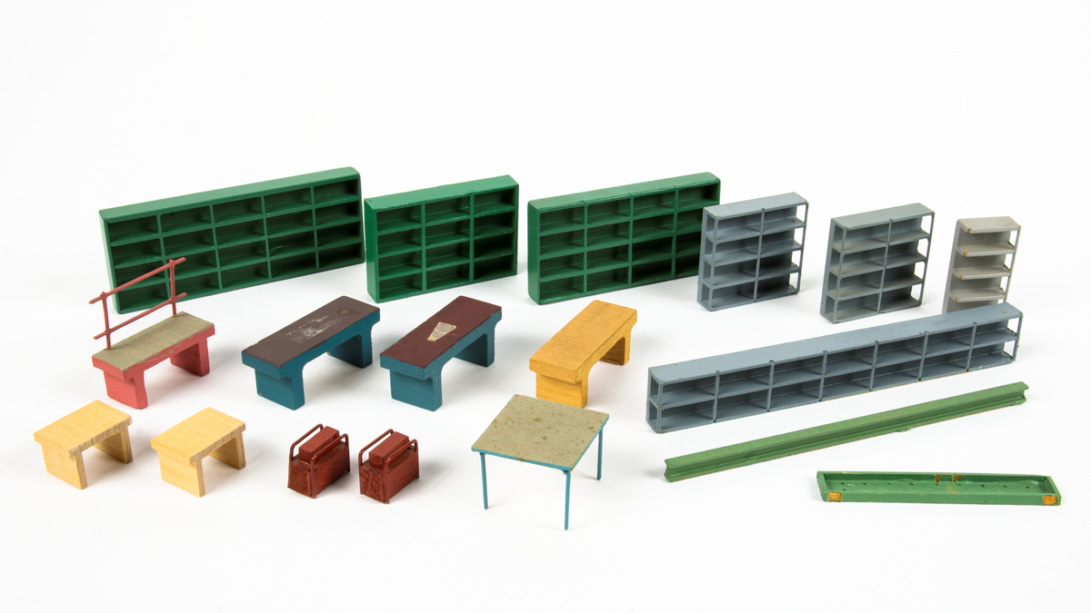 Modell av tillverkningslinje för Sk 60 samt fpl 32.