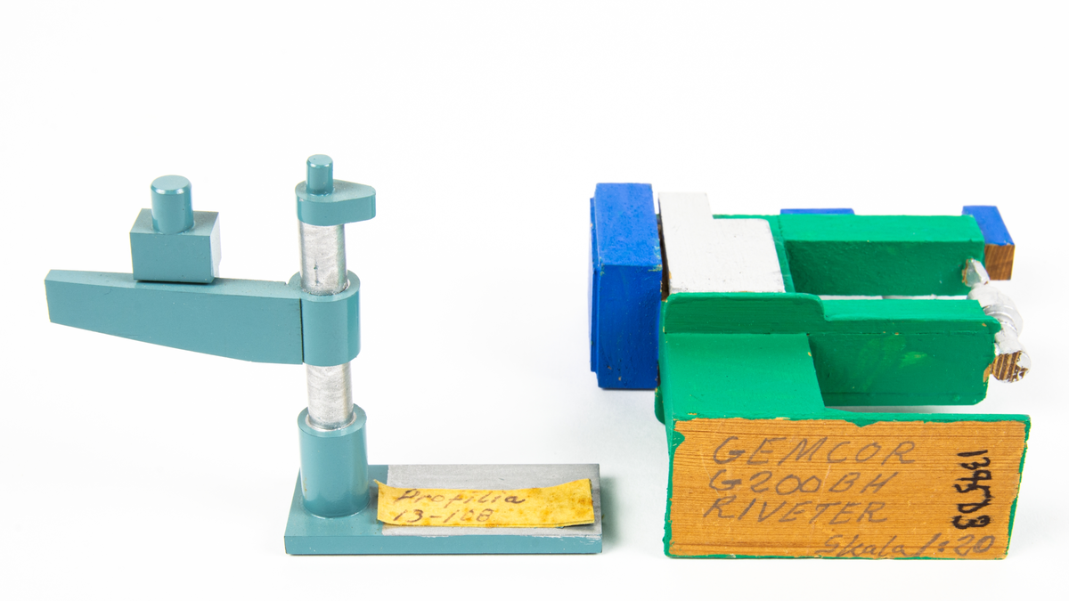 Modell av tillverkningslinje för Sk 60 samt fpl 32.