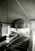 Interiör mot orgelläktaren i Hälleberga kyrka, innan branden 1976.