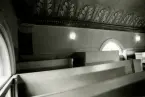 Läktaren i Hälleberga kyrka innan den brann ned 1976.