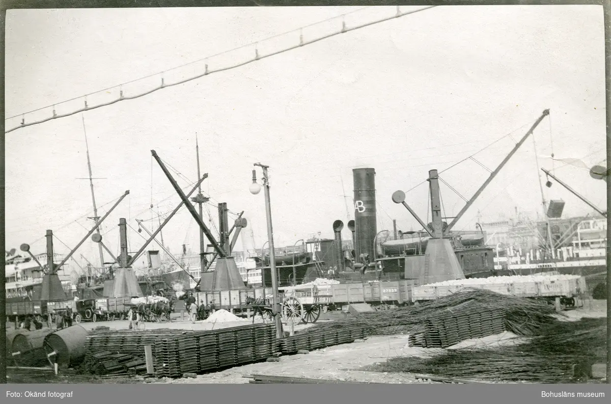 "S/S Götaland under lossningen i Buenos Aires hamn."