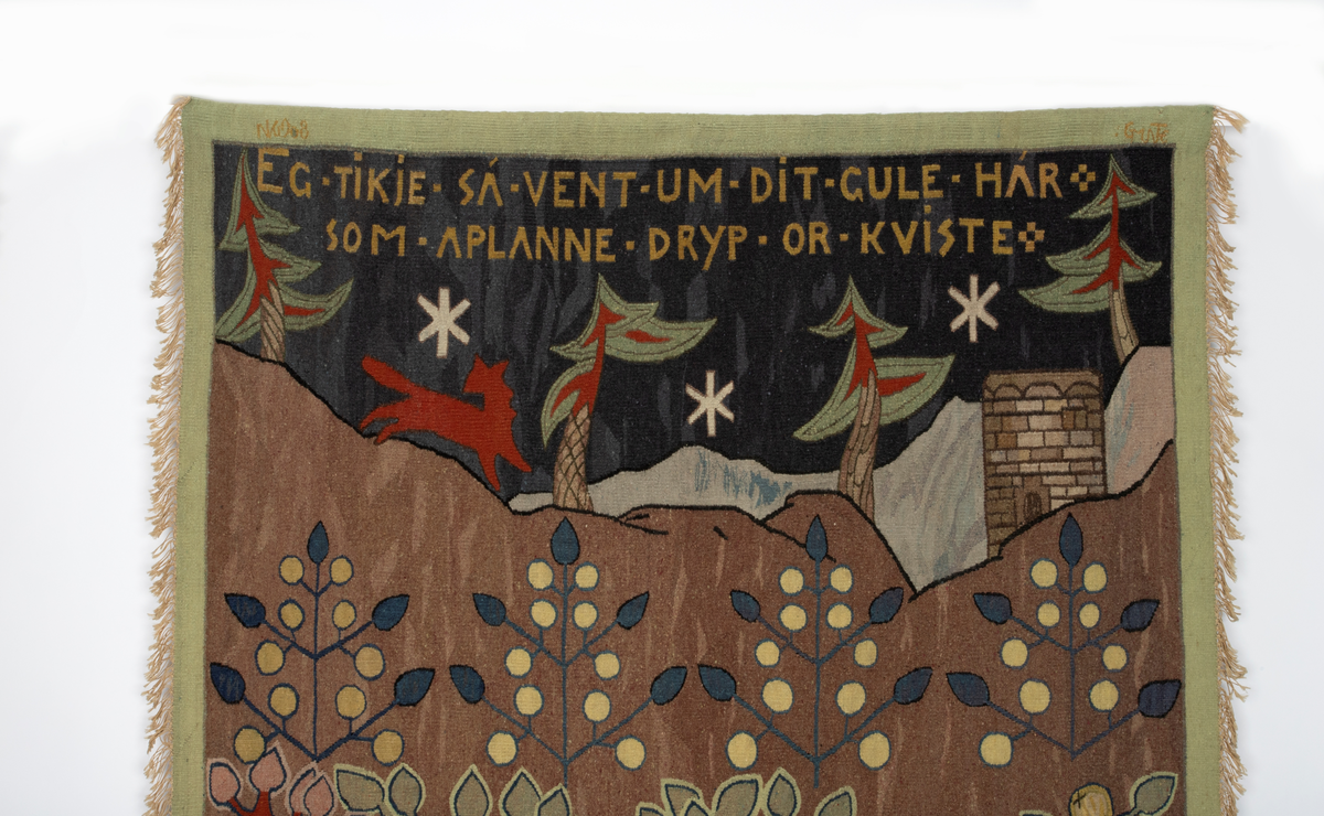 Motivet er basert på den norske folkevisen om "Bendik og Årolilja".