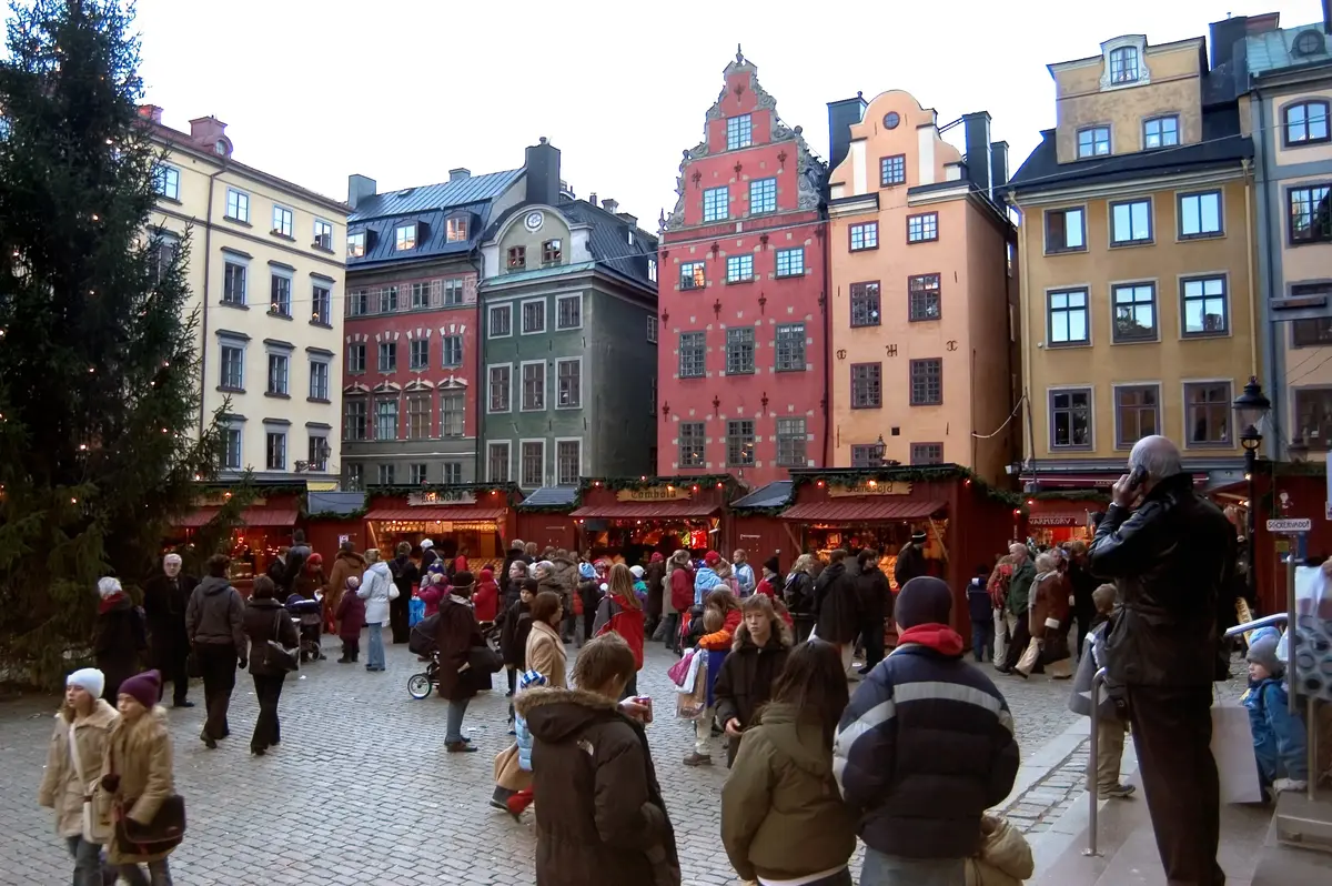 Julmarknad på Stortorget.