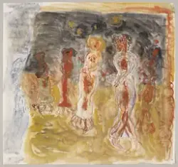 Dans i parken [Gouache]