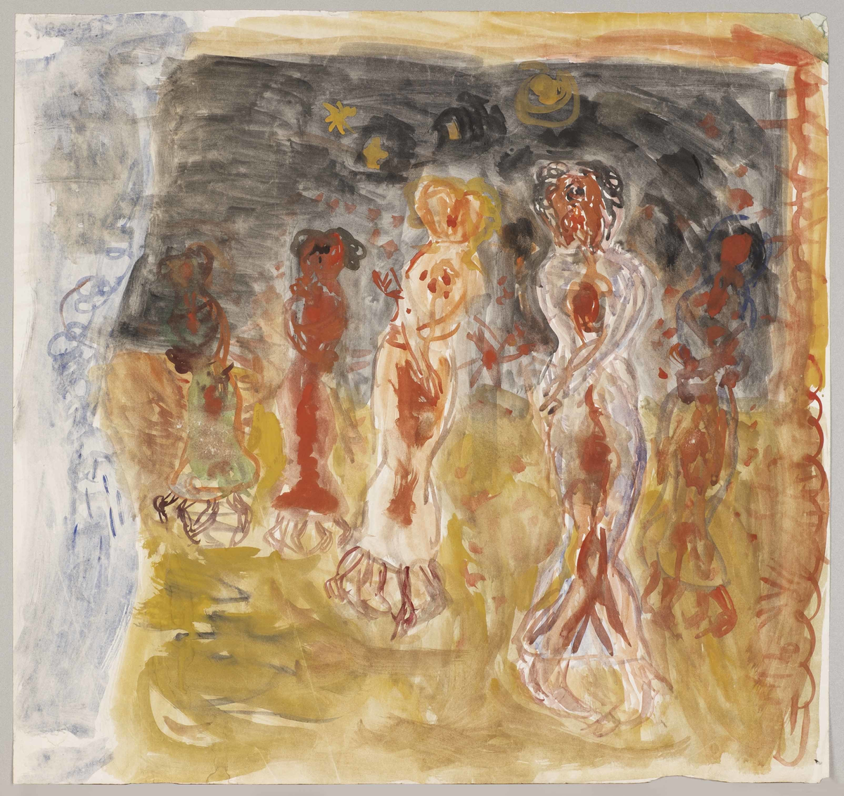 Dans i parken [Gouache]