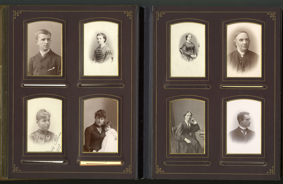 Portrettfoto av ukjent mann foto trolig tatt 1890-tallet