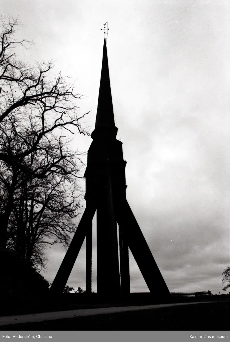 Pelarne kyrka, klockstapeln efter restaurering.