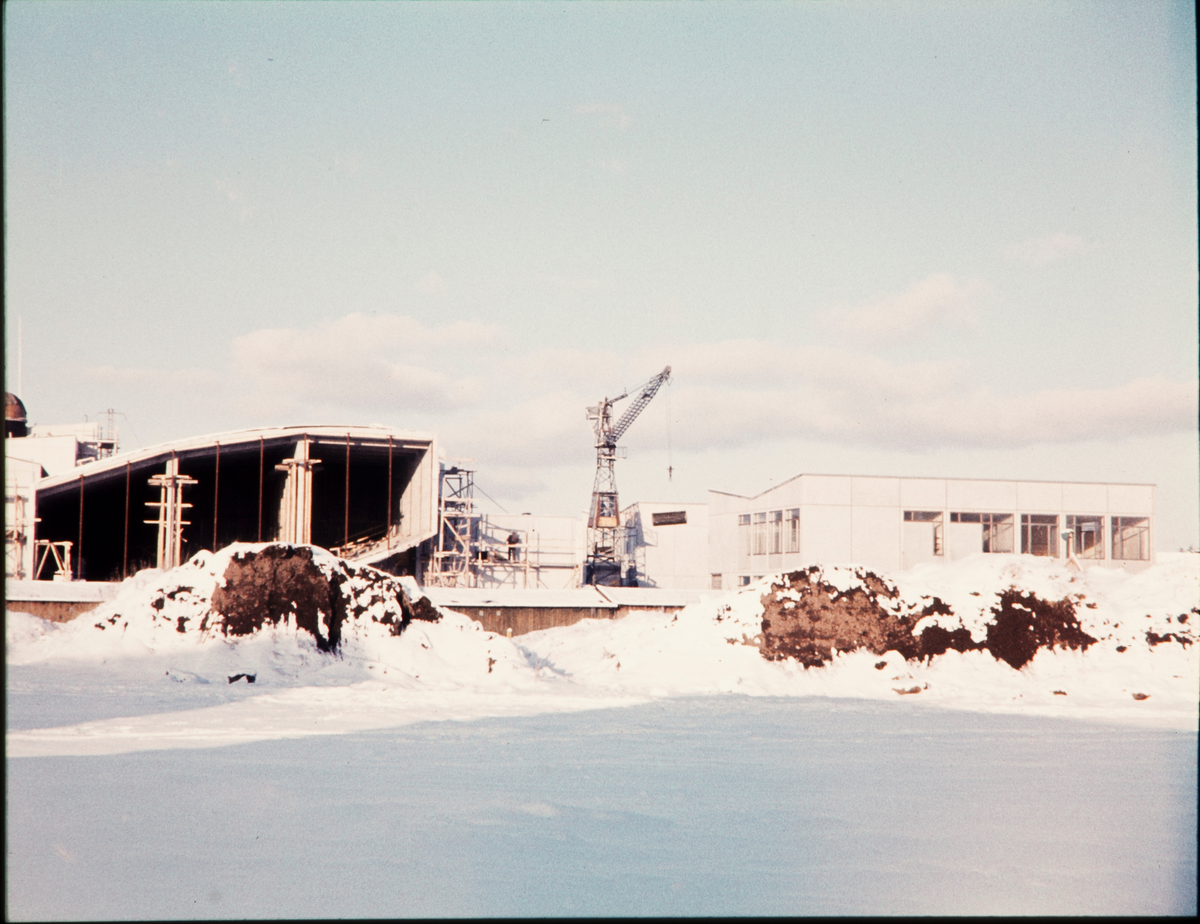 Katedralskolan under uppbyggnad, trol. 1957.