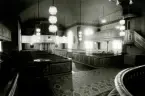 Interiör från Hälleberga kyrka innan branden 1976.