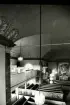 Interiör från Hälleberga kyrka innan branden 1976.