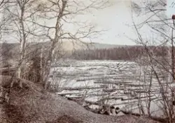 Elverum, Glomma, tømmer fløtes, tømmerfløting,