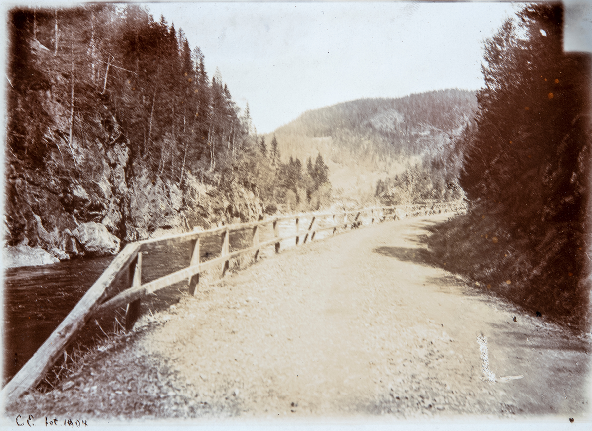 Trøndelag, Holtålen kommune, vegen langs Gaula til Haltdalen,  