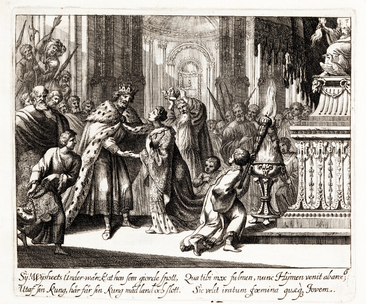 Kröningsscen i katedral.